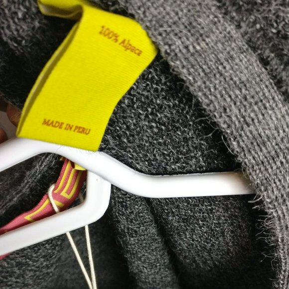 Kuna ALPACA Buttoned Ribbed Sweater Cardigan M with measurement BRAND NEW - Picture 3 of 6